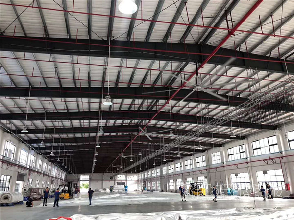 瑞泰風(fēng)扇機(jī)組合，1000m2大型廠房，扇機(jī)組合，工業(yè)大風(fēng)扇，工業(yè)大吊扇，蒸發(fā)式冷氣機(jī)，環(huán)?？照{(diào)